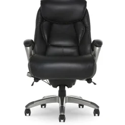 Serta Office Chairs<Launtner Bonded Leather Executive Office Chair with Smart Layers Technology, Opportunity Gray/Black (44942A)