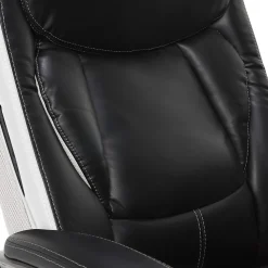 Serta Office Chairs<Lautner Ergonomic Bonded Leather Swivel Executive Chair, Black/Cream (44942)