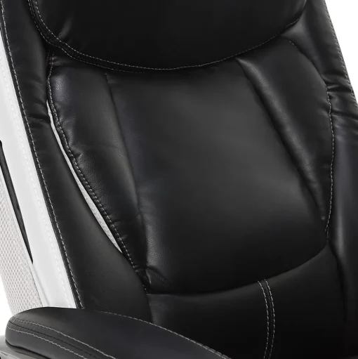 Serta Office Chairs<Lautner Ergonomic Bonded Leather Swivel Executive Chair, Black/Cream (44942)