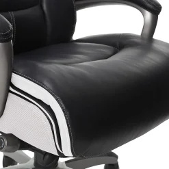 Serta Office Chairs<Lautner Ergonomic Bonded Leather Swivel Executive Chair, Black/Cream (44942)