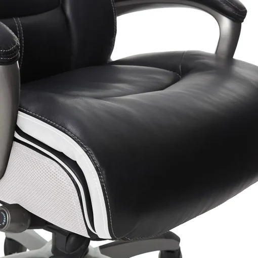 Serta Office Chairs<Lautner Ergonomic Bonded Leather Swivel Executive Chair, Black/Cream (44942)