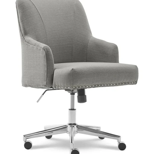 Serta Office Chairs<Leighton Fabric Home Office Chair, Medium Gray (48445)