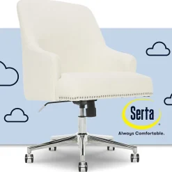 Serta Office Chairs<Leighton Fabric Home Office Chair, Ivory (48444)