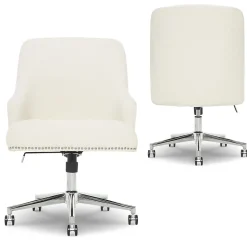 Serta Office Chairs<Leighton Fabric Home Office Chair, Ivory (48444)