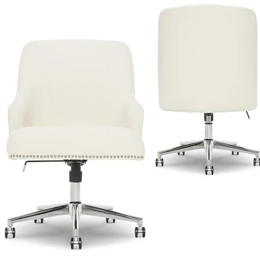 Serta Office Chairs<Leighton Fabric Home Office Chair, Ivory (48444)