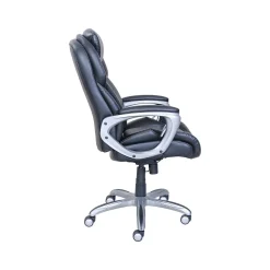 Serta Office Chairs<My Fit Ergonomic Bonded Leather Swivel Executive Chair, Black (CHR100014)