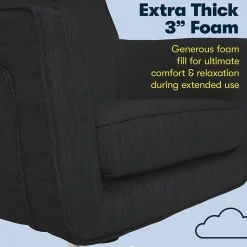 Serta Ergonomic Chairs<Style Ashland Fabric Swivel Computer and Desk Chair, (CHR100005)