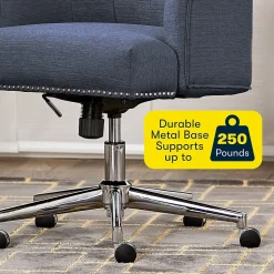 Serta Office Chairs<Style Leighton Fabric Fabric Swivel Computer and Desk Chair, Blue (47925A)