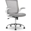Serta Office Chairs<Works Creativity Mesh Back Polyester Computer and Desk Chair, Gray (CHR10023B)