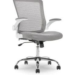 Serta Office Chairs<Works Creativity Mesh Back Polyester Computer and Desk Chair, Gray (CHR10023B)