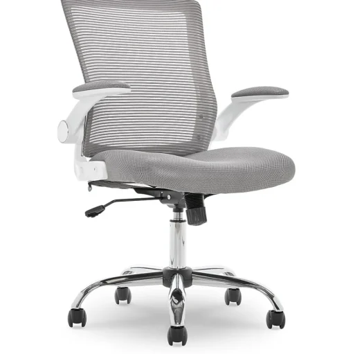 Serta Office Chairs<Works Creativity Mesh Back Polyester Computer and Desk Chair, Gray (CHR10023B)