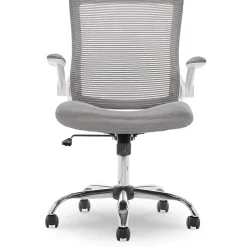 Serta Office Chairs<Works Creativity Mesh Back Polyester Computer and Desk Chair, Gray (CHR10023B)