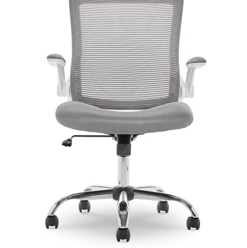 Serta Office Chairs<Works Creativity Mesh Back Polyester Computer and Desk Chair, Gray (CHR10023B)