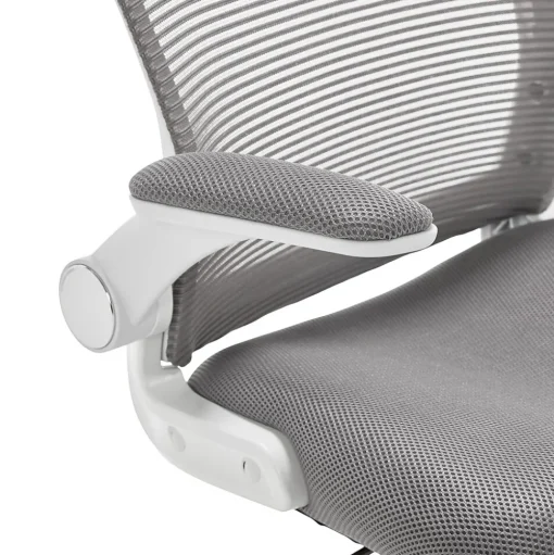 Serta Office Chairs<Works Creativity Mesh Back Polyester Computer and Desk Chair, Gray (CHR10023B)