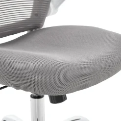 Serta Office Chairs<Works Creativity Mesh Back Polyester Computer and Desk Chair, Gray (CHR10023B)