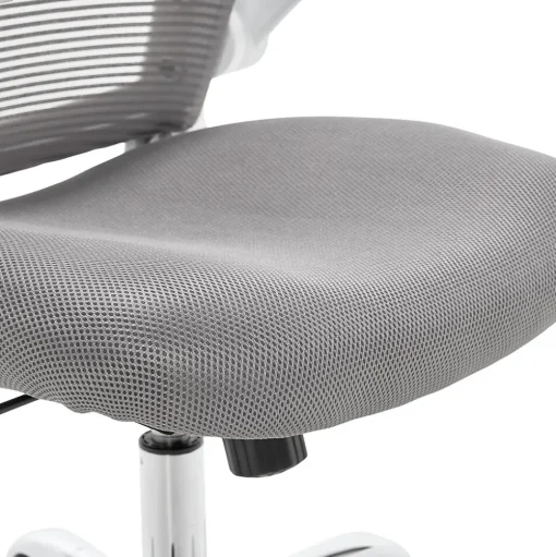 Serta Office Chairs<Works Creativity Mesh Back Polyester Computer and Desk Chair, Gray (CHR10023B)