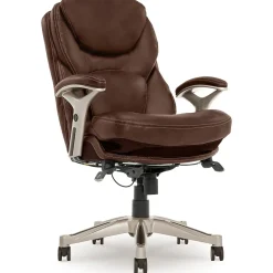Serta Ergonomic Chairs<Works Ergonomic Faux Leather Swivel Executive Chair with Back in Motion Technology, (44186B)