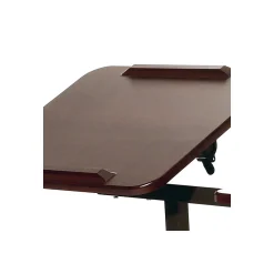 Seville Classics Standing Desks<Airlift 40"H Tilting Sit-Stand Computer Desk Cart with Mouse Pad Table, Walnut (WEB234)