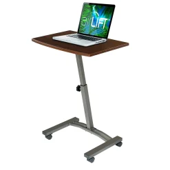 Seville Classics Standing Desks<33"H Adjustable Standing Workstation, Walnut (WEB162)