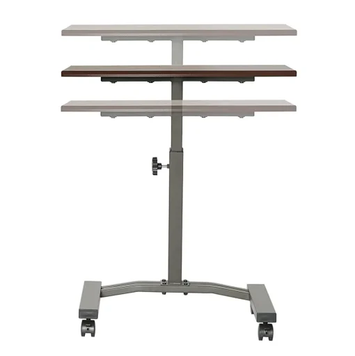 Seville Classics Standing Desks<33"H Adjustable Standing Workstation, Walnut (WEB162)