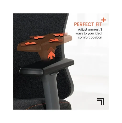 Sharper Image Office Chairs<Revive Shiatsu Ergonomic Mesh Swivel Massage Chair, Black (60097-BLK)