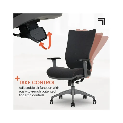Sharper Image Office Chairs<Revive Shiatsu Ergonomic Mesh Swivel Massage Chair, Black (60097-BLK)