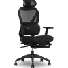 Sharper Image Office Chairs<S850 Ergonomic Mesh Swivel Massage with Heat Executive Task Chair with Footrest, Black (60106-BLK)
