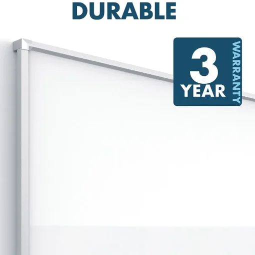 Quartet Dry Erase<Silhouette™ Total Erase® Dry-Erase Whiteboard, Silver Aluminum Frame, 39"x22' (C3922)