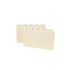 Smead Index Cards<5" x 8" Index Card Files, Manila, 25/Set (57076)