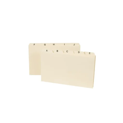 Smead Index Cards<5" x 8" Index Card Files, Manila, 25/Set (57076)