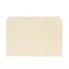 Smead Index Cards<® Recycled Self-Tab Card Guides, Blank, 4" x 6", Manila, 100/Box (623)