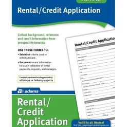 Socrates Business Forms<Carbonless Rental / Credit Applications, 8.5'' x 11'', 4 Sets/Book (LF213P)
