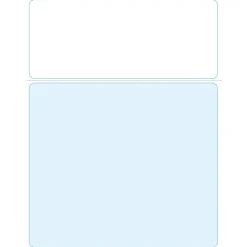 Medical Arts Press Business Forms<Solid Color Laser Statements, Style D, without Credit Card Information, Blue