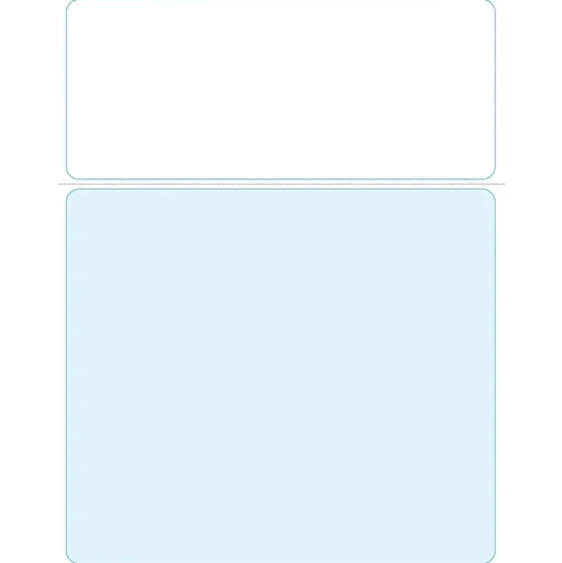 Medical Arts Press Business Forms<Solid Color Laser Statements, Style D, without Credit Card Information, Blue