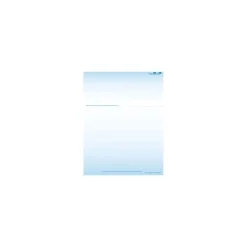 Medical Arts Press Business Forms<Solid Color Laser Statements, Style A, with Credit Card Information, Blue