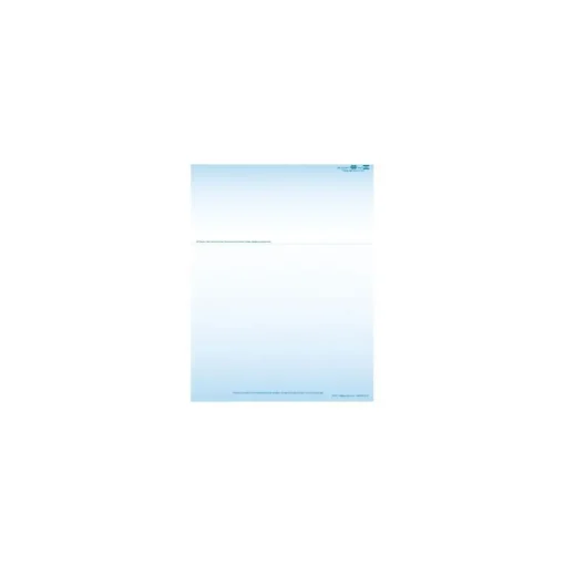 Medical Arts Press Business Forms<Solid Color Laser Statements, Style A, with Credit Card Information, Blue