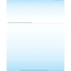 Medical Arts Press Business Forms<Solid Color Laser Statements, Style A, with Credit Card Information, Blue