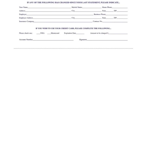 Medical Arts Press Business Forms<Solid Color Laser Statements, Style C, with Credit Card Information, Purple