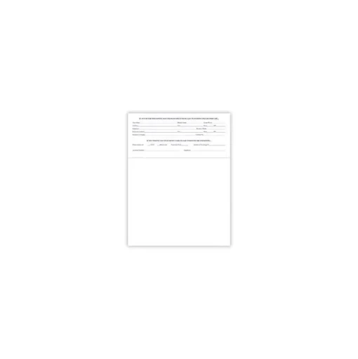 Medical Arts Press Business Forms<Solid Color Laser Statements, Style C, with Credit Card Information, Purple