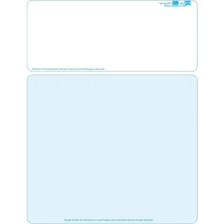 Medical Arts Press Business Forms<Solid Color Laser Statements, Style B, with Credit Card Information, Teal