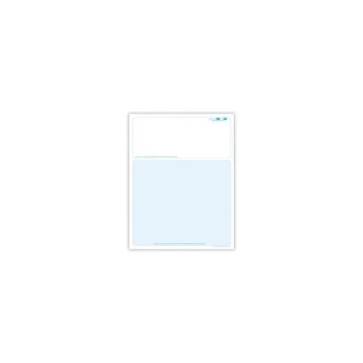 Medical Arts Press Business Forms<Solid Color Laser Statements, Style B, with Credit Card Information, Teal
