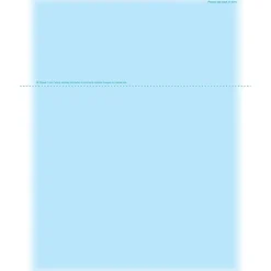 Medical Arts Press Business Forms<Solid Color Laser Statements, Style C, with Credit Card Information, Blue