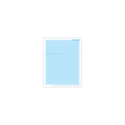 Medical Arts Press Business Forms<Solid Color Laser Statements, Style C, with Credit Card Information, Blue