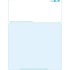 Medical Arts Press Security & Carbon<Solid Color Laser Statements, Style B, with Credit Card Information, Blue