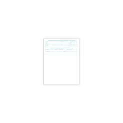 Medical Arts Press Security & Carbon<Solid Color Laser Statements, Style B, with Credit Card Information, Blue