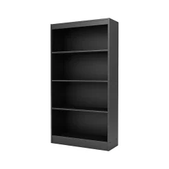 South Shore Bookcases<Axess 4-Shelf Bookcase, Pure Black (7270767)