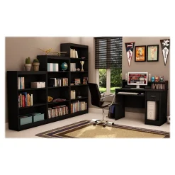South Shore Bookcases<Axess 4-Shelf Bookcase, Pure Black (7270767)