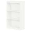 South Shore Bookcases<Axess 3-Shelf Bookcase, Pure White (7250766C)