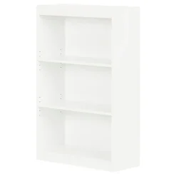South Shore Bookcases<Axess 3-Shelf Bookcase, Pure White (7250766C)