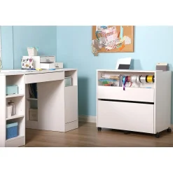 South Shore Office Desks<™ Crea 30" Craft Table, Pure White (7550727)